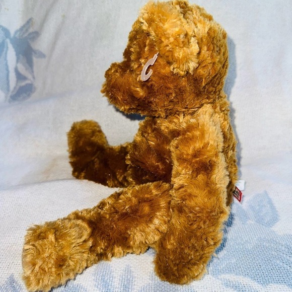 Excellent Condition Douglas Cuddle Toy 12” Fuzzy Carmel Teddy Bear - Picture 4 of 10